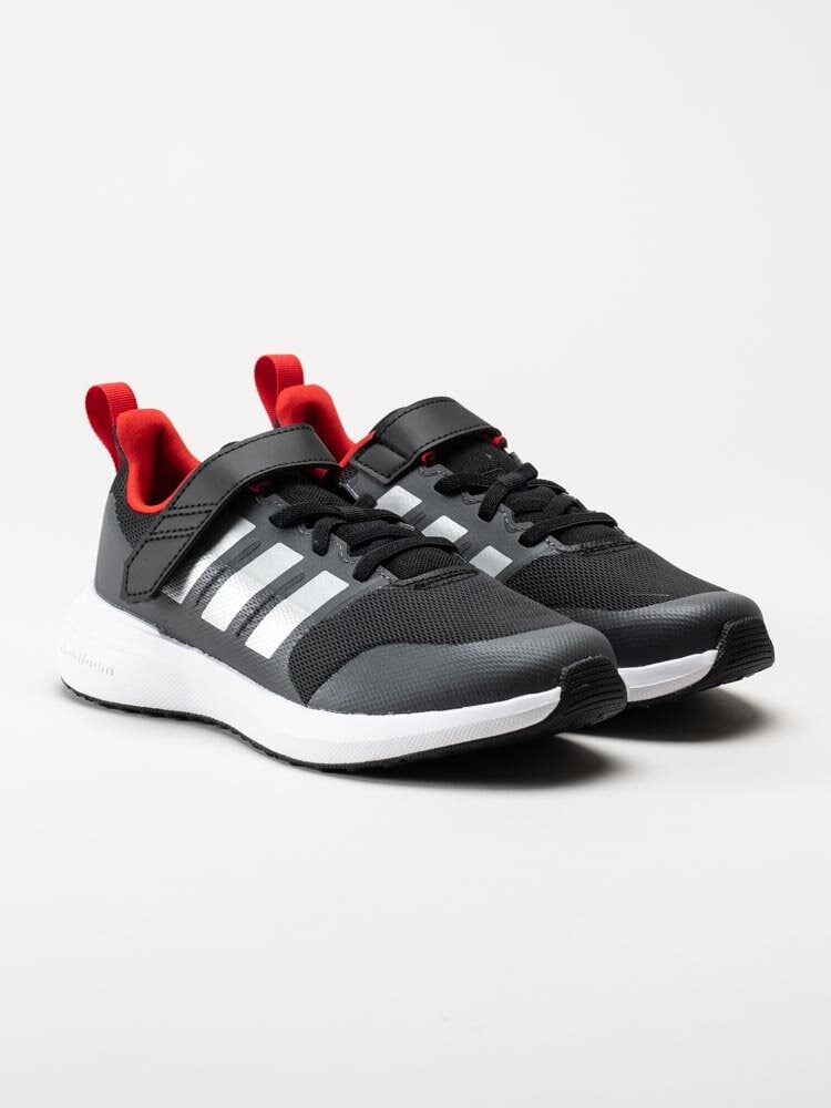 Adidas - FortaRun 2.0 El K - Svarta sneakers med röda detaljer