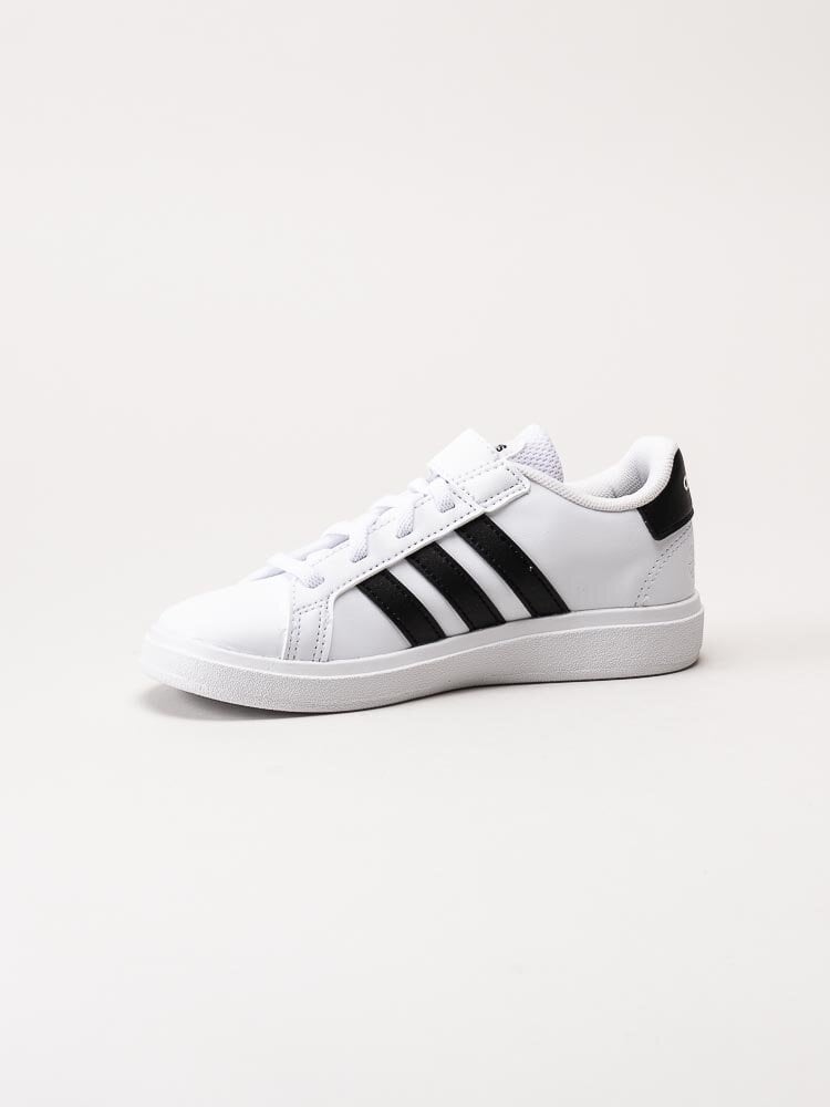 Adidas - Grand Court 2.0 El K - Vita sneakers med svarta stripes