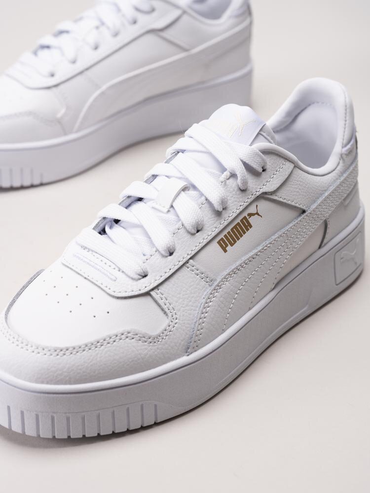 Puma - Carina Street Jr - Vita sneakers i skinn