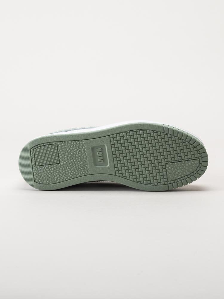 Puma - Carina Street Jr - Vit gröna sneakers i skinn