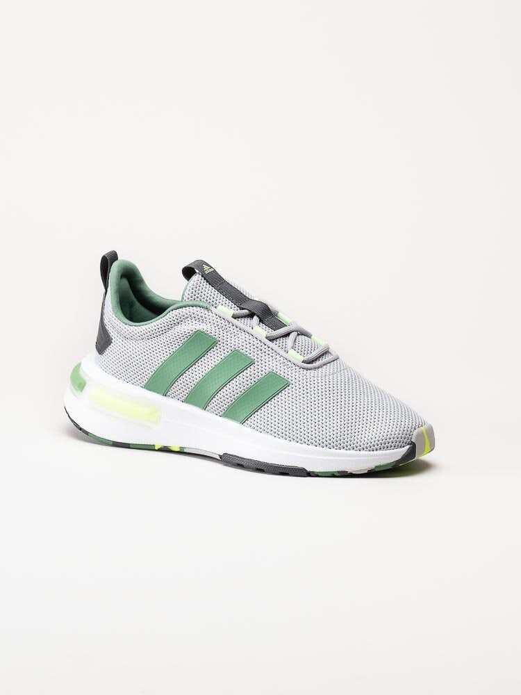 Adidas - Racer TR23 K - Grå sneakers med gröna stripes