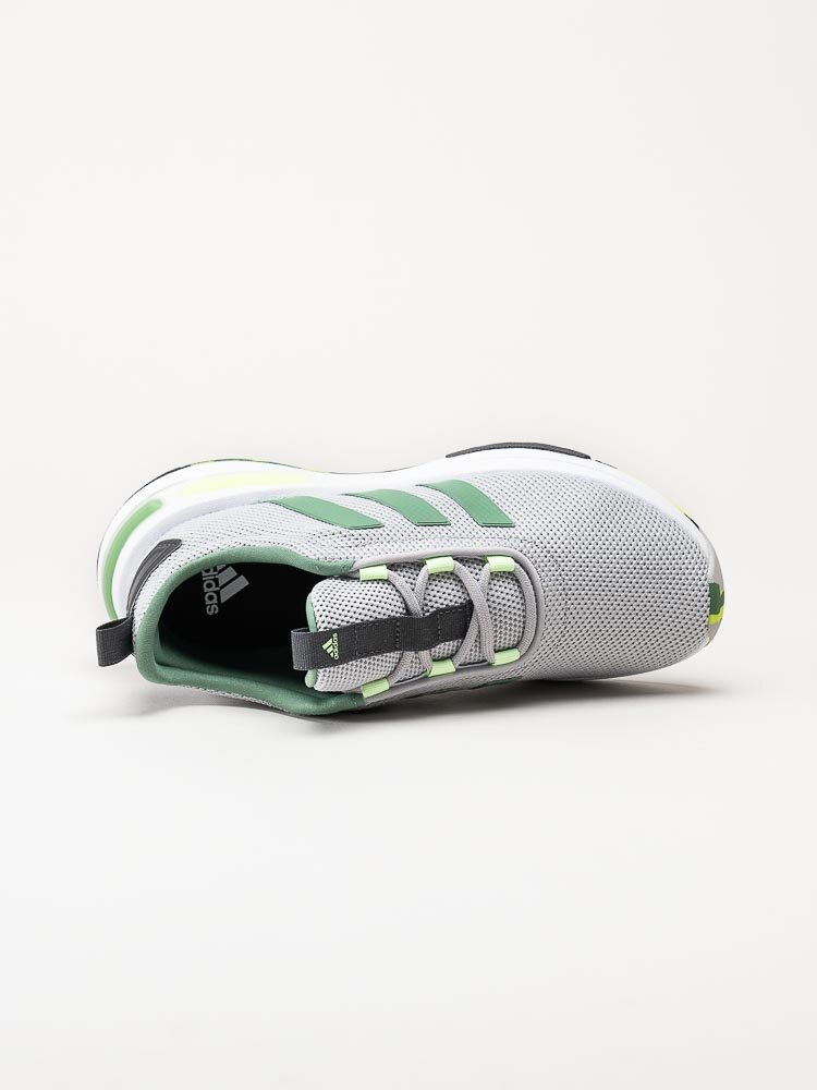 Adidas - Racer TR23 K - Grå sneakers med gröna stripes