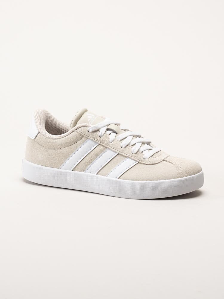 Adidas - VL Court 3.0 K - Beige sneakers i mocka