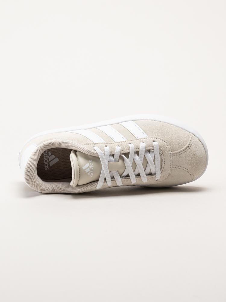 Adidas - VL Court 3.0 K - Beige sneakers i mocka