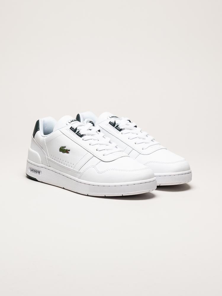 Lacoste - T-Clip - Vita sneakers i skinnimitation