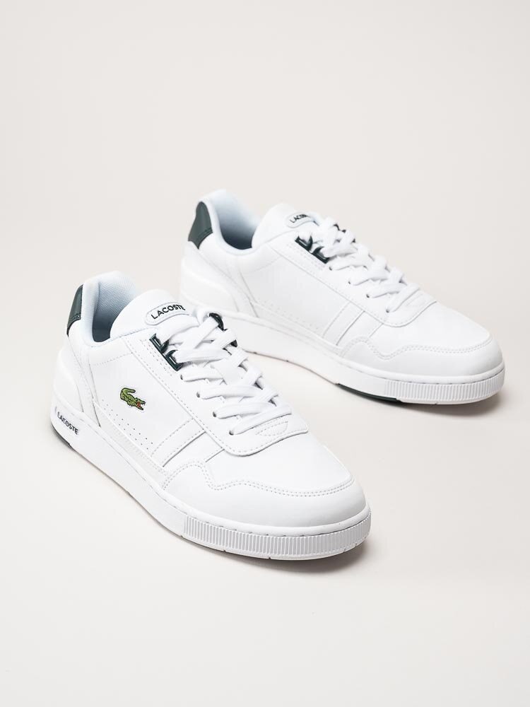 Lacoste - T-Clip - Vita sneakers i skinnimitation