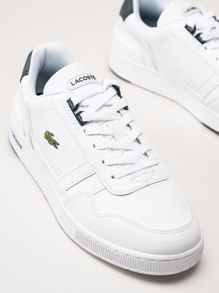 Lacoste - T-Clip - Vita sneakers i skinnimitation