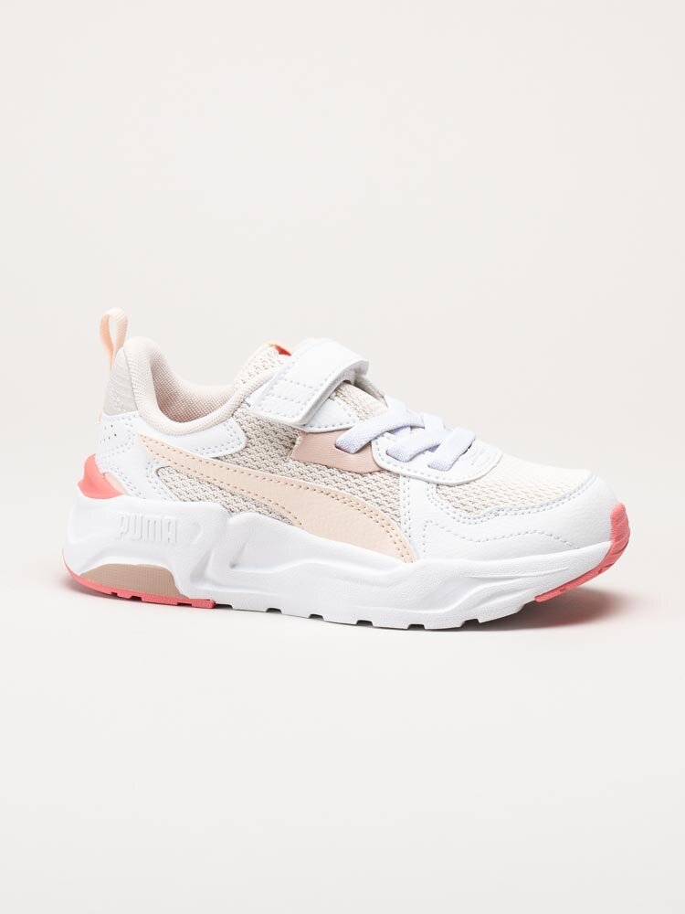 Puma - Trinity Lite AC - Beige multifärgade sneakers i textil