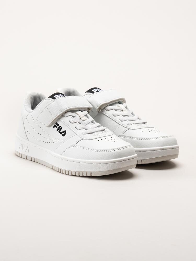 FILA - Rega Velcro K - Vita sneakers i skinnimitation