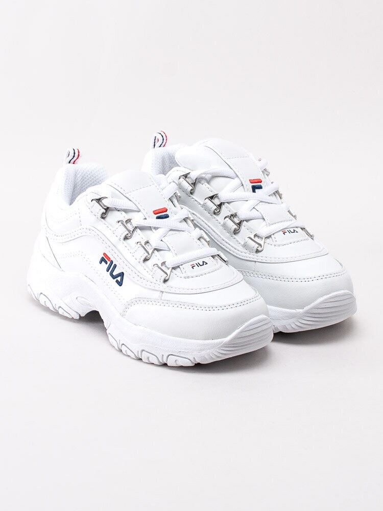 FILA - Strada low K - Vita 90-tals sneakers i skinn