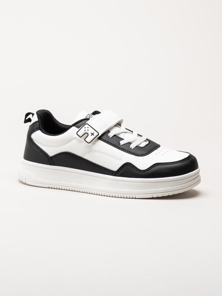 ZigZag - Lodus Kids Shoe - Svart-vita sneakers i skinnimitation