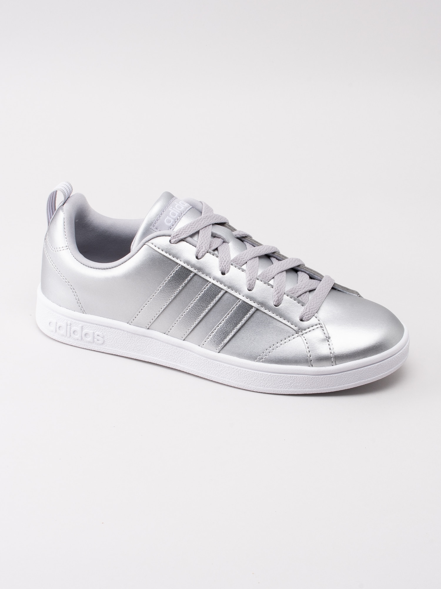 57191013 Adidas VS Advantage F34438 silver sneaker-1