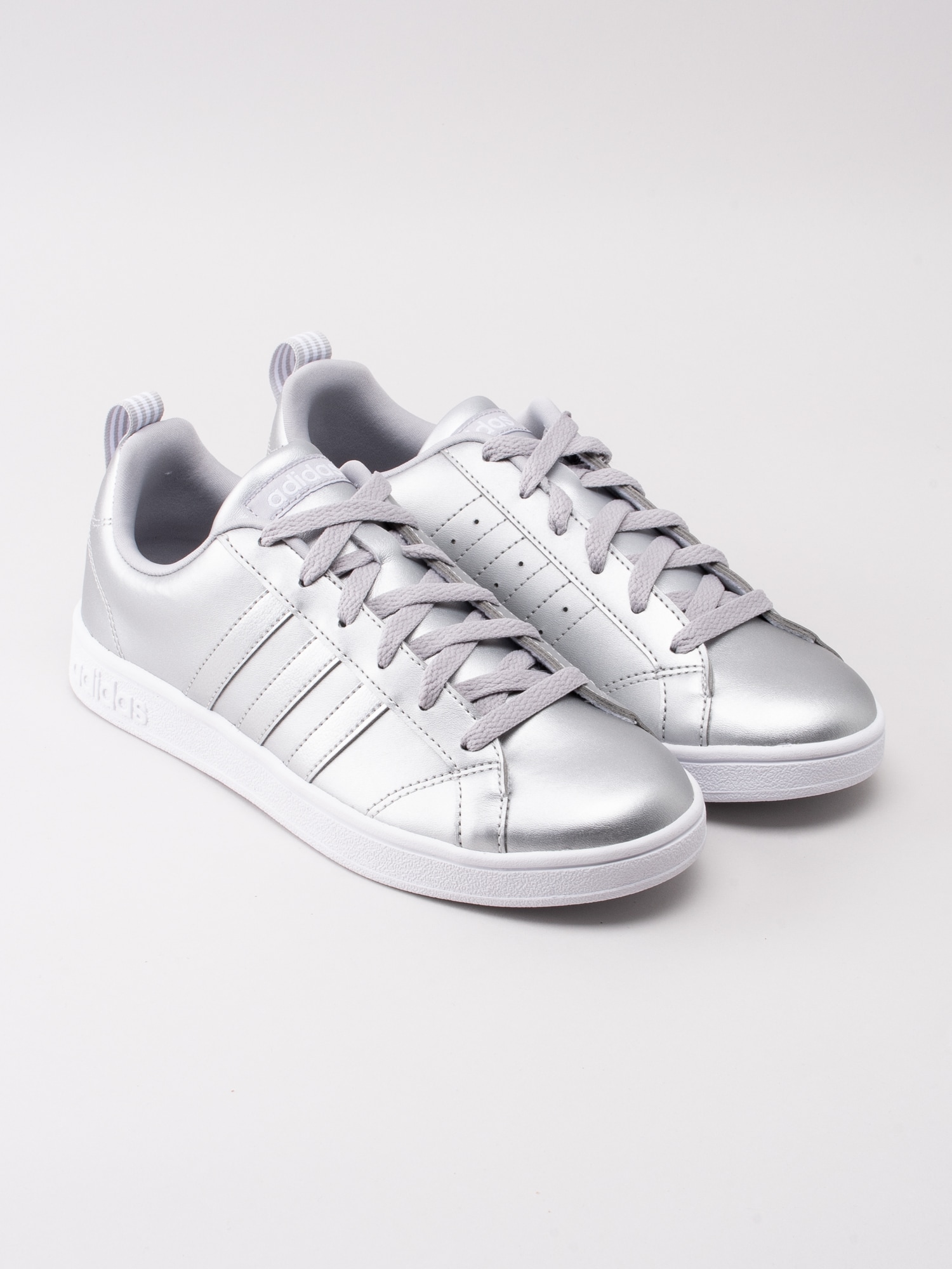 57191013 Adidas VS Advantage F34438 silver sneaker-3