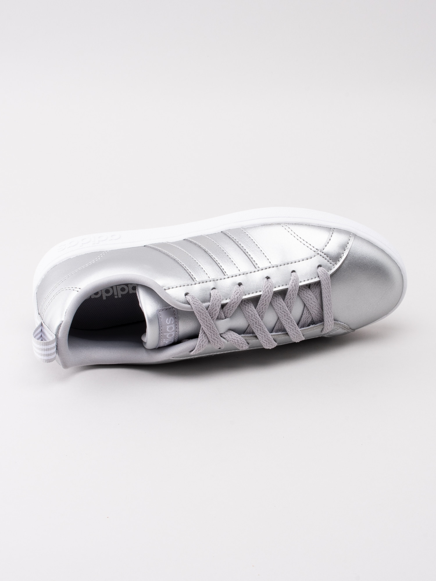 57191013 Adidas VS Advantage F34438 silver sneaker-4