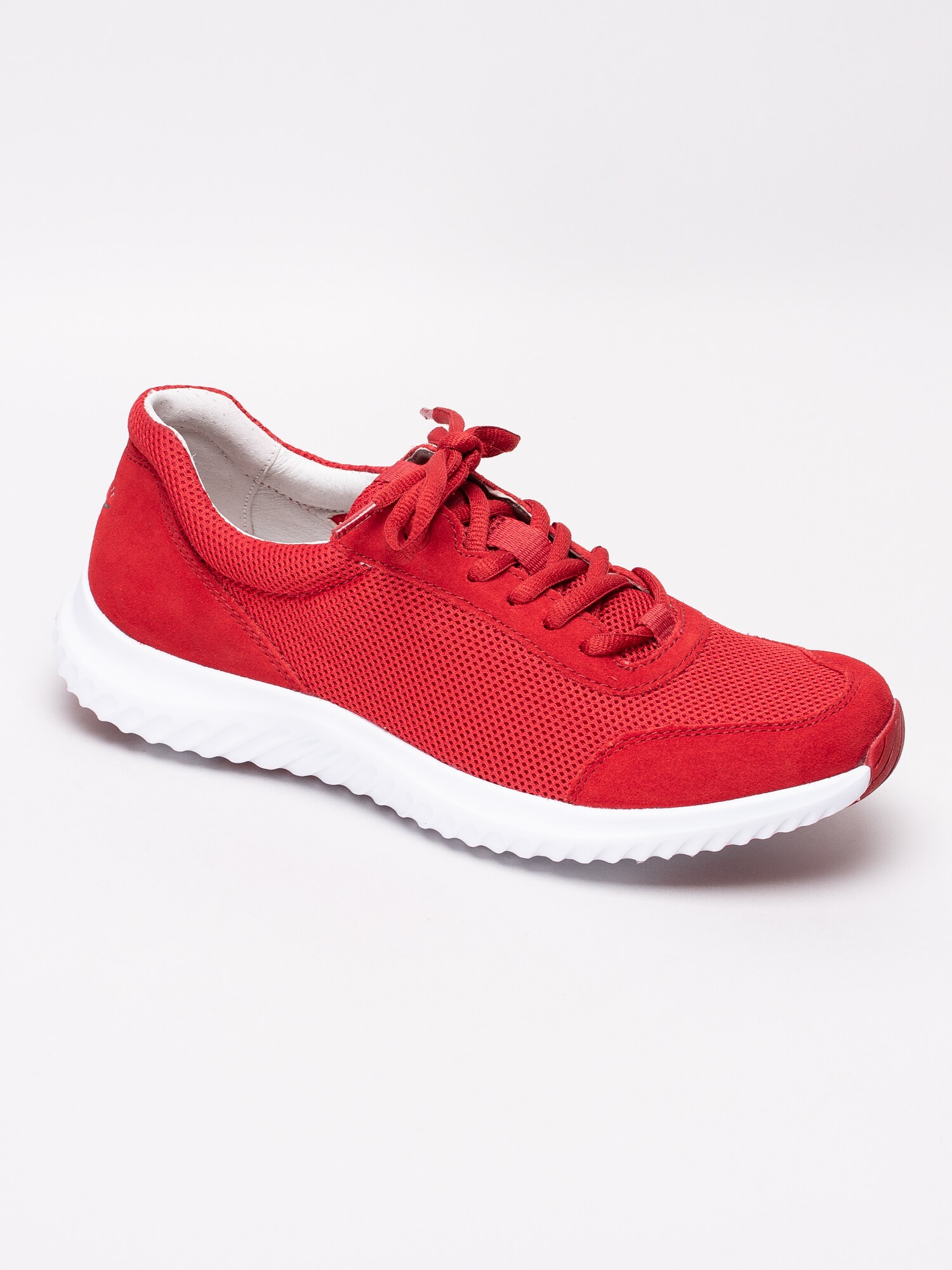 57191045 Gabor Rolling Soft 26.981-48 röda sportskor i stickad meshtyg-1