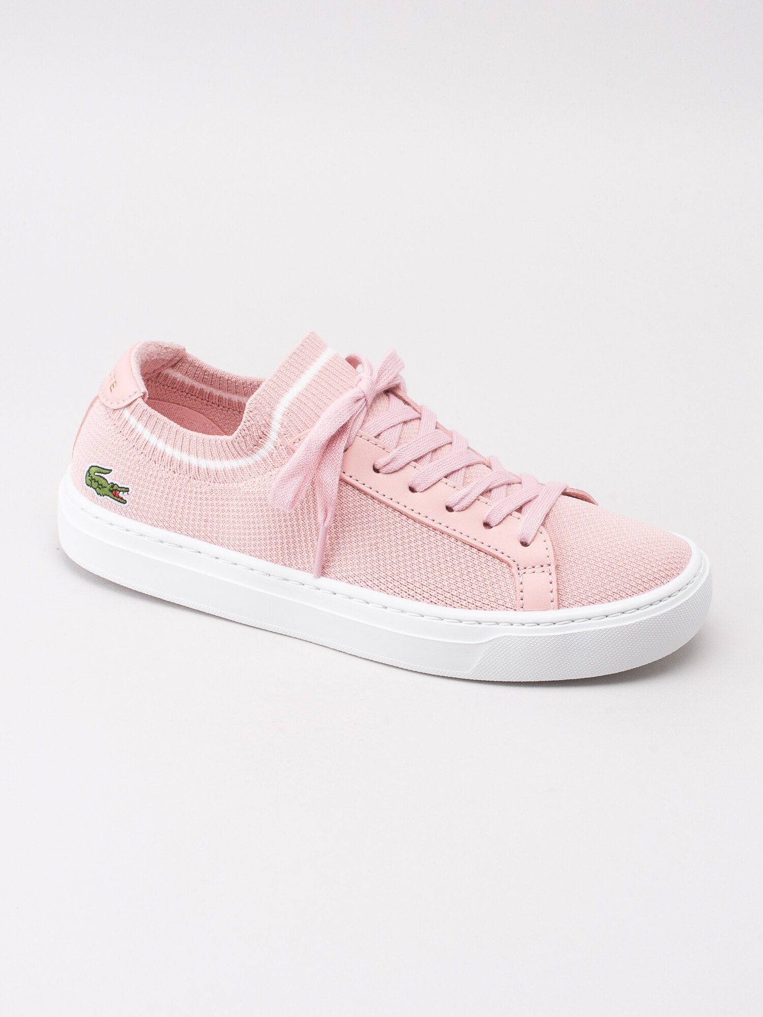 57191046 Lacoste La Piquee 119 737CFA0016208 rosa sneakers i tyg-1