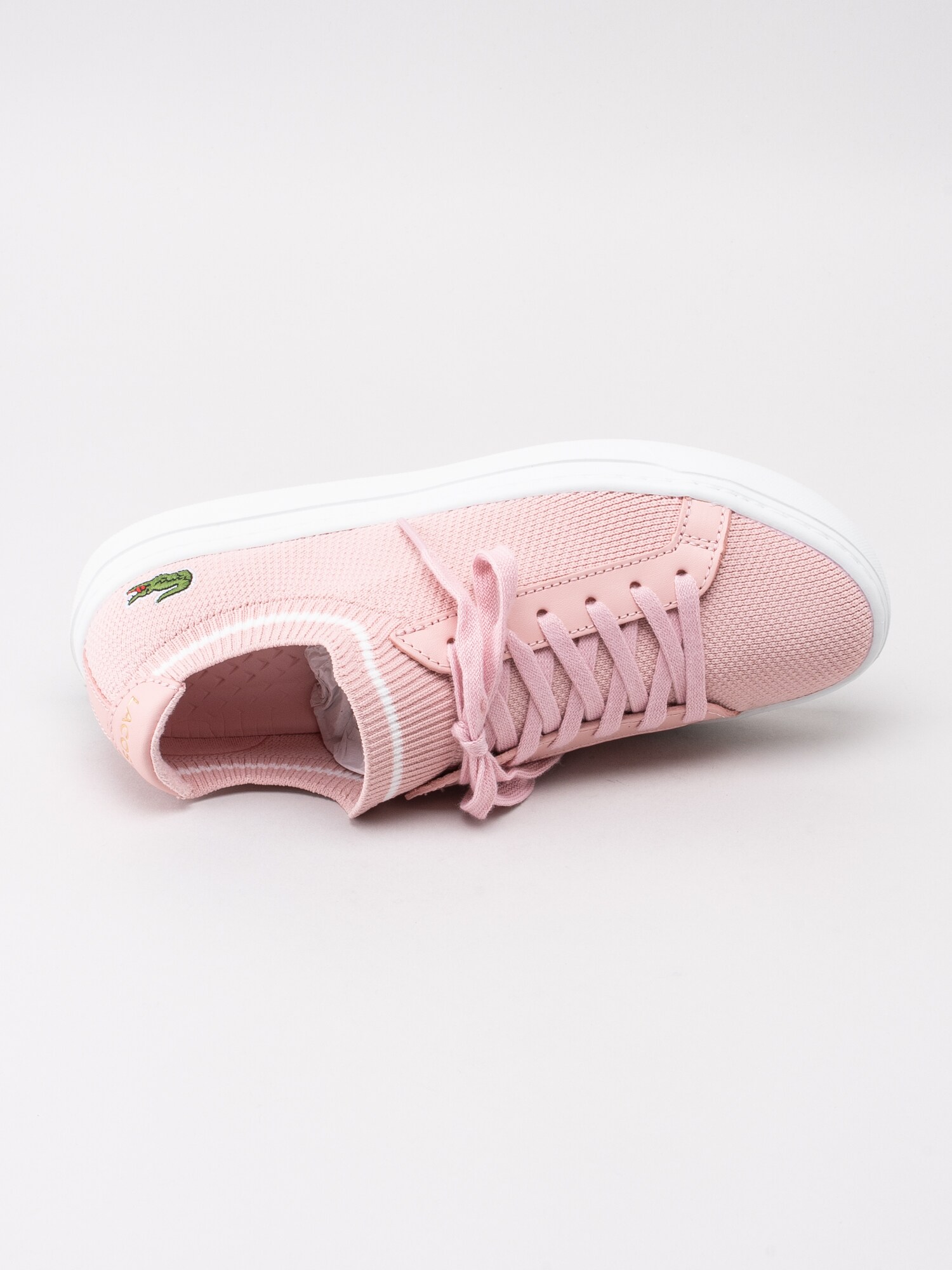 57191046 Lacoste La Piquee 119 737CFA0016208 rosa sneakers i tyg-5