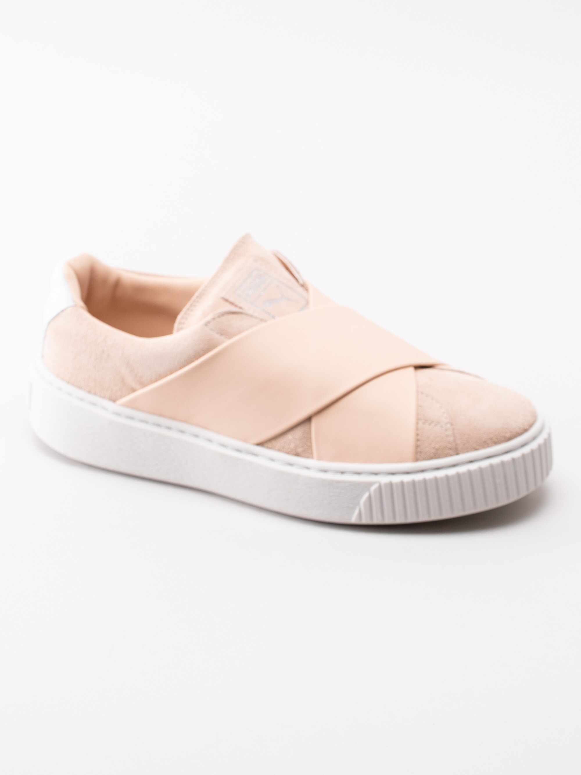 57191108 Puma Platform X W 365477-003 beige slip ons sneakers med platå-1