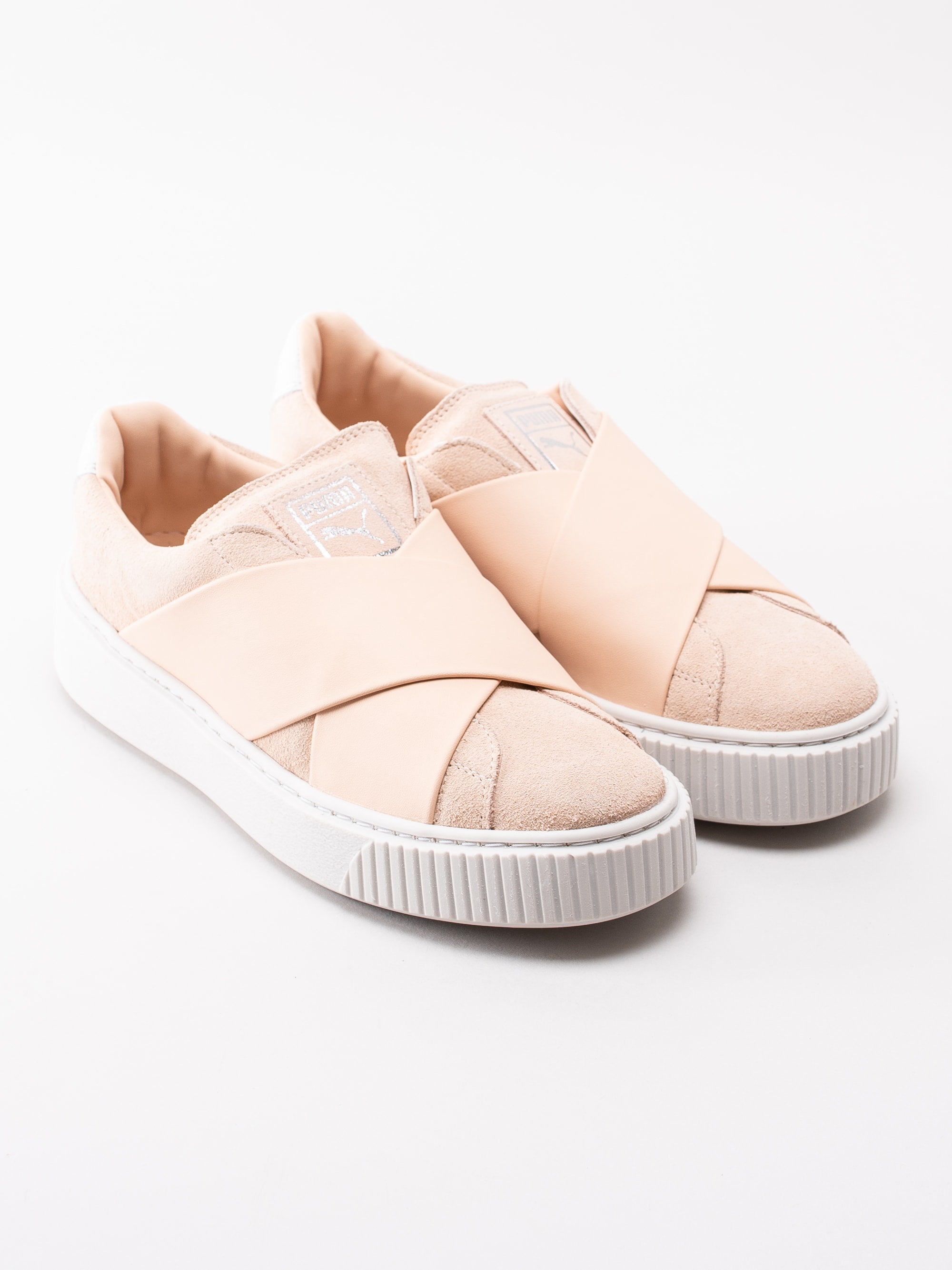 57191108 Puma Platform X W 365477-003 beige slip ons sneakers med platå-3