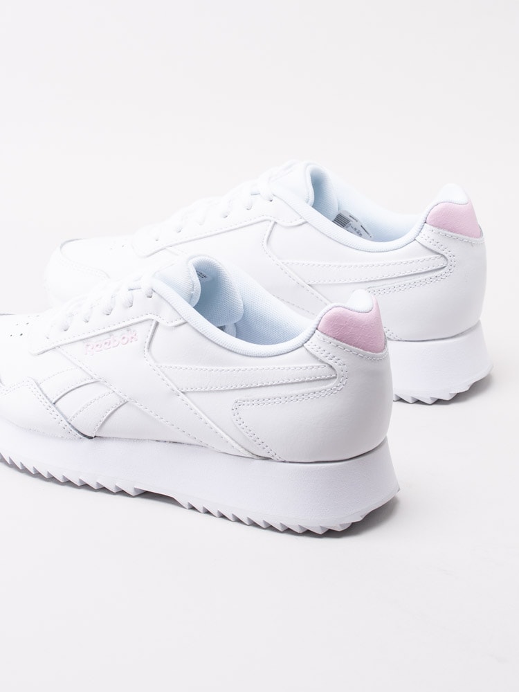 57201012 Reebok Royal Glide EG9488 Vita retrosneakers med rosa detaljer-7