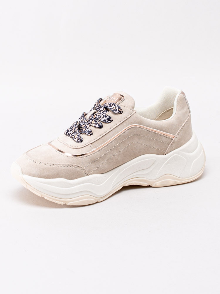 57201033 Bugatti 431-78704-5559 Beige chunky sneakers med leopardsnöring-2