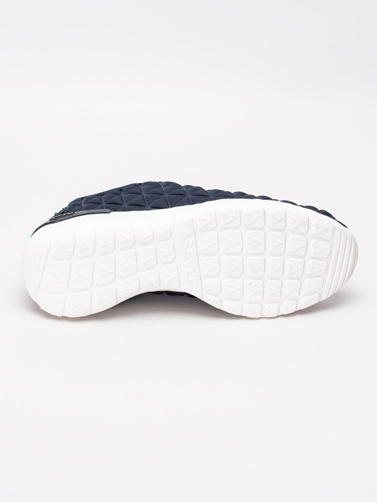 57201037 Asfvlt Speed Socks Blue Night Taffy Mörkblå slip on sneakers i 3D-mönster-5