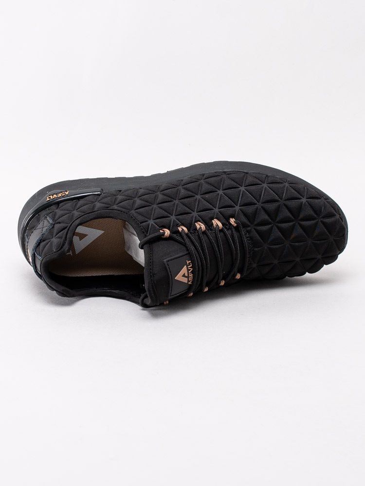 57201038 Asfvlt Speed Socks Black Raven Tan Svarta quiltade slip on sneakers-4