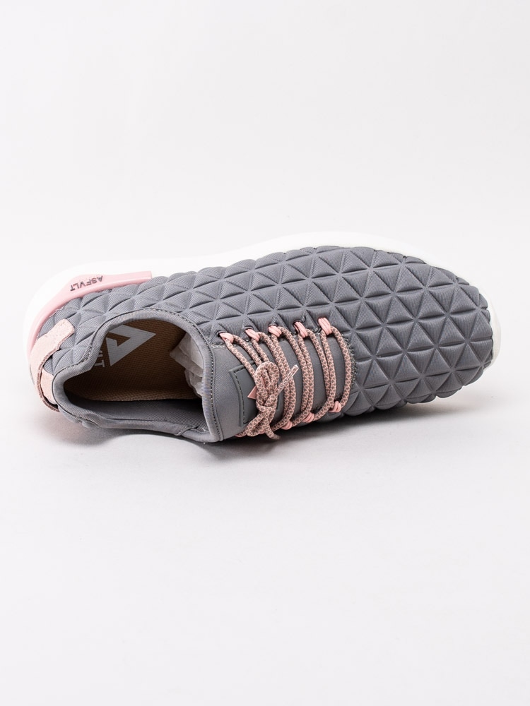 57201041 Asfvlt Speed Socks Concrete Pink Mörkgrå quiltade slip on sneakers-4