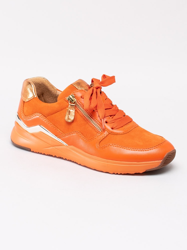 57201059 Gabor 43.480-12 Orange coola sneakers med guldmetalliska detaljer-1