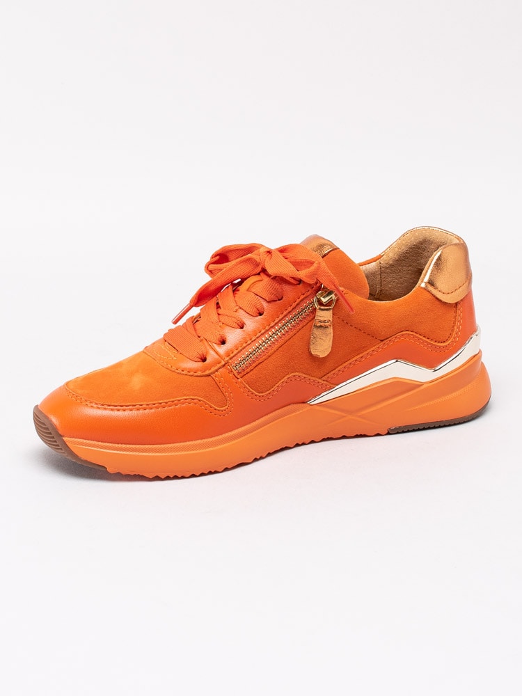 57201059 Gabor 43.480-12 Orange coola sneakers med guldmetalliska detaljer-2