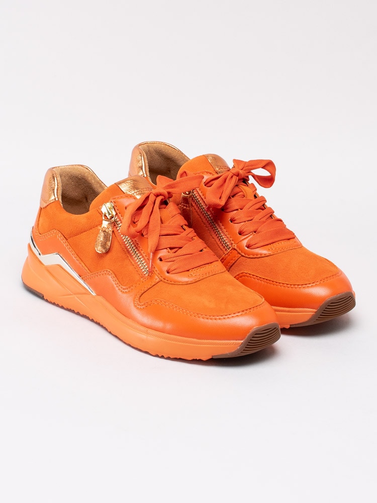 57201059 Gabor 43.480-12 Orange coola sneakers med guldmetalliska detaljer-3