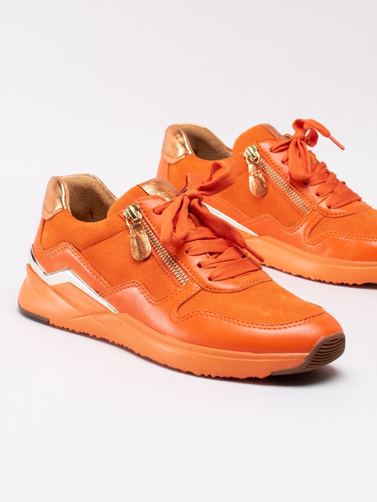 57201059 Gabor 43.480-12 Orange coola sneakers med guldmetalliska detaljer-6