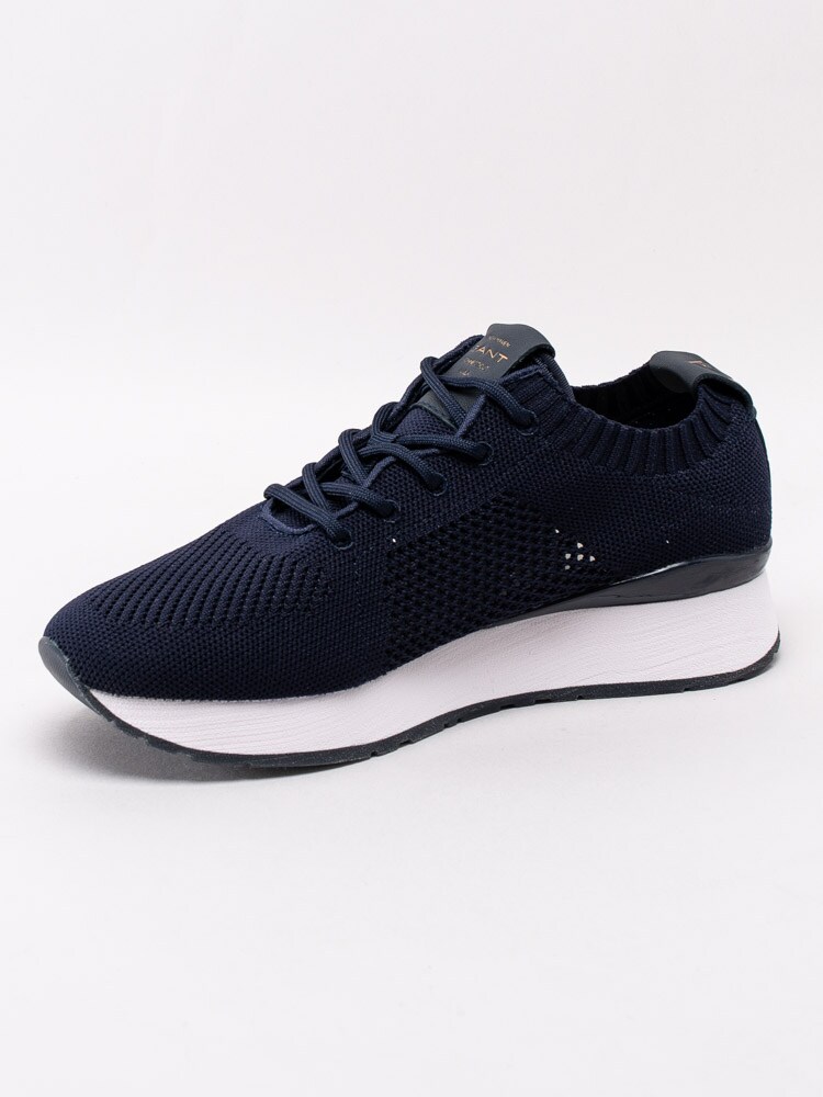 57201062 Gant Footwear Bevinda 20538481-G69 Mörkblå stickade platåsneakers-2