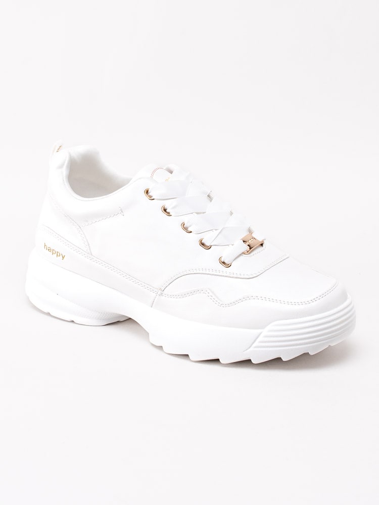 57201073 Happy Shoes Happy World Tip H110721W-WHITE Vita chunky sneakers i veganskt läder-1