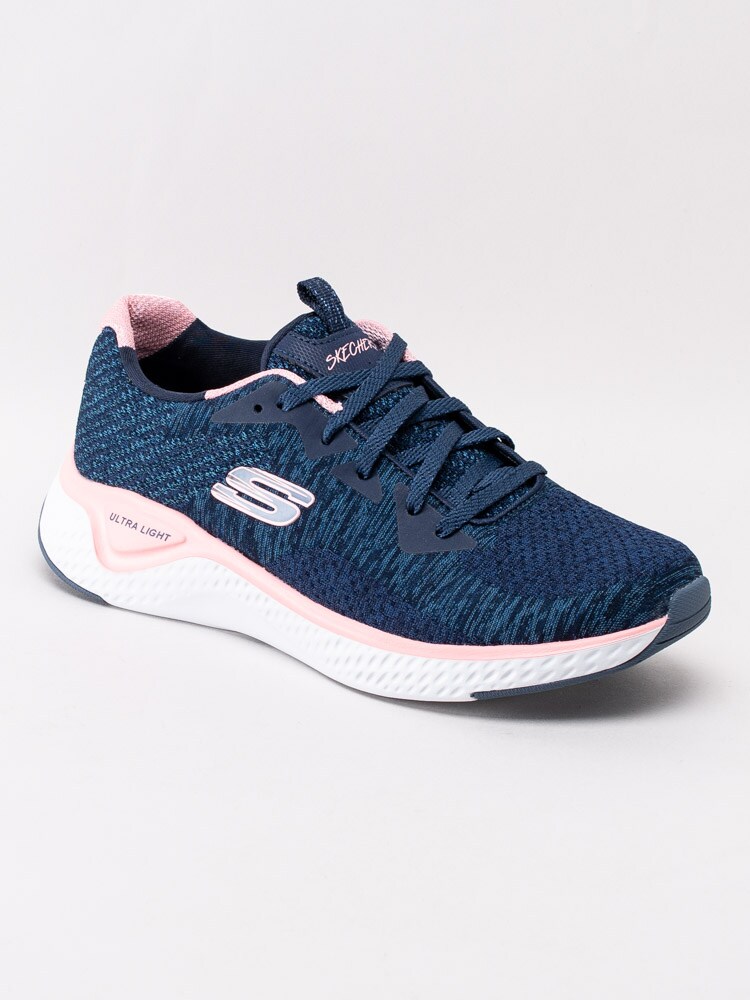 57201082 Skechers Solar Fuse-Brisk Escape 13328-NVPK Mörkblå sportskor med Memory Foam sula-1