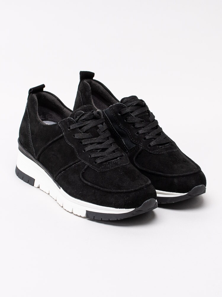 57201133 Tamaris 1-23745-24-097 Svarta Pure Relax sneakers med glittrig snörning-3