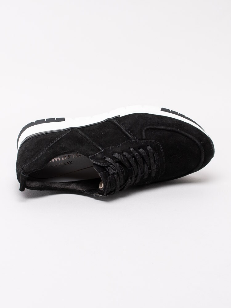 57201133 Tamaris 1-23745-24-097 Svarta Pure Relax sneakers med glittrig snörning-4
