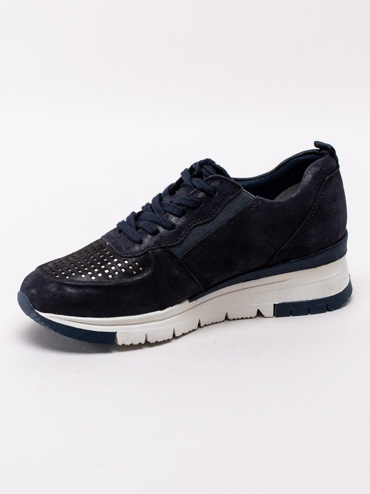 57201136 Tamaris Pure Relax 1-23745-24-885 Mörkblå skimrande sneakers-2