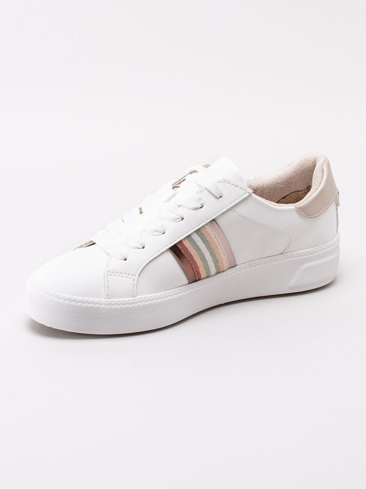 57201137 Tamaris 1-23750-24-197 Vita sneakers med multifärgade detaljer-2