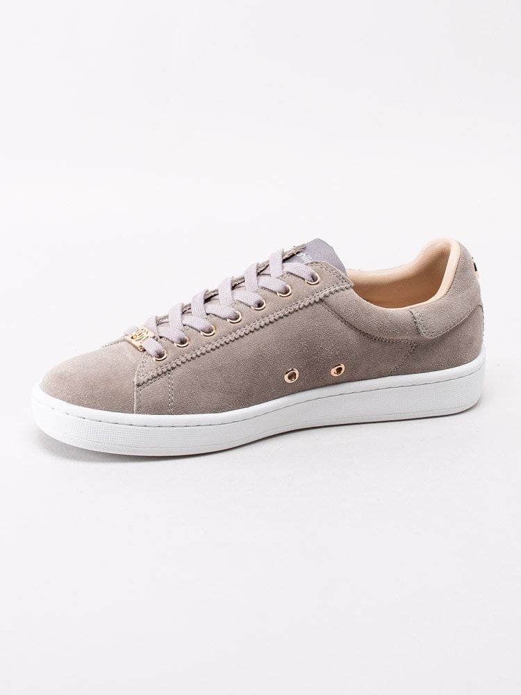 57201141 Philip Hog Serena Cloud Beige sneakers i mocka med smyckeslogga-2