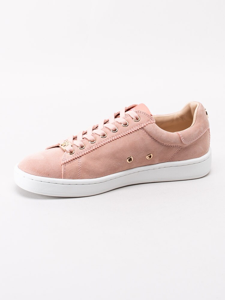 57201142 Philip Hog Serena Rose Water Rosa sneakers i mocka med smyckeslogga-2