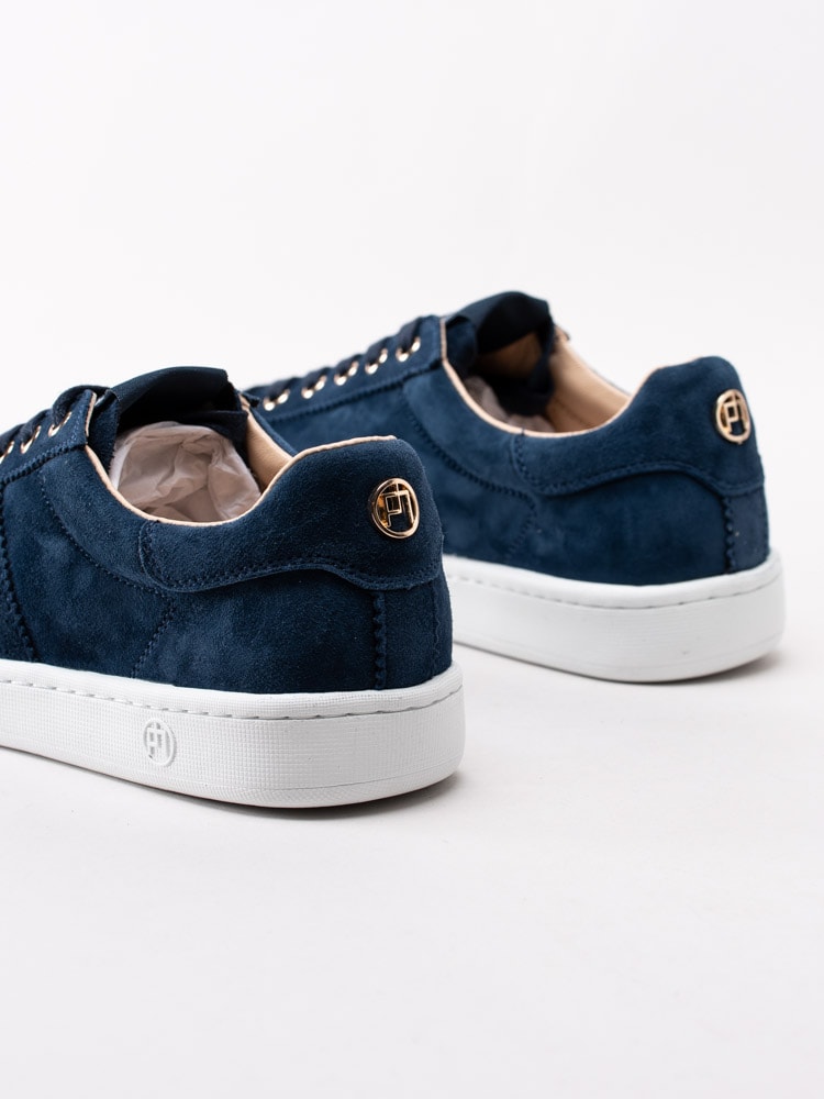 57201143 Philip Hog Serena Midnight Blue Mörkblå sneakers i mocka med smyckeslogga-7