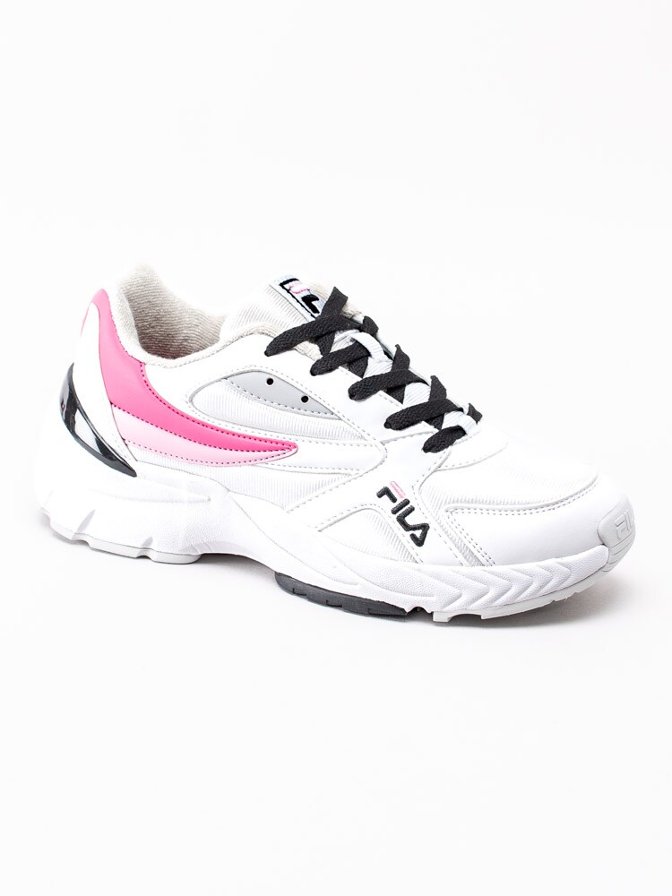 57201147 FILA Hyperwalker Low Womens 1010833-92S Vita sportiga sneakers med rosa detaljer-1
