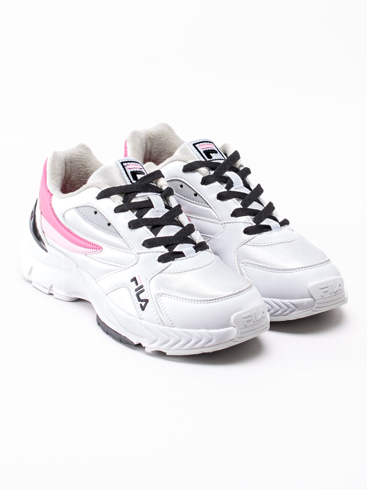 57201147 FILA Hyperwalker Low Womens 1010833-92S Vita sportiga sneakers med rosa detaljer-3