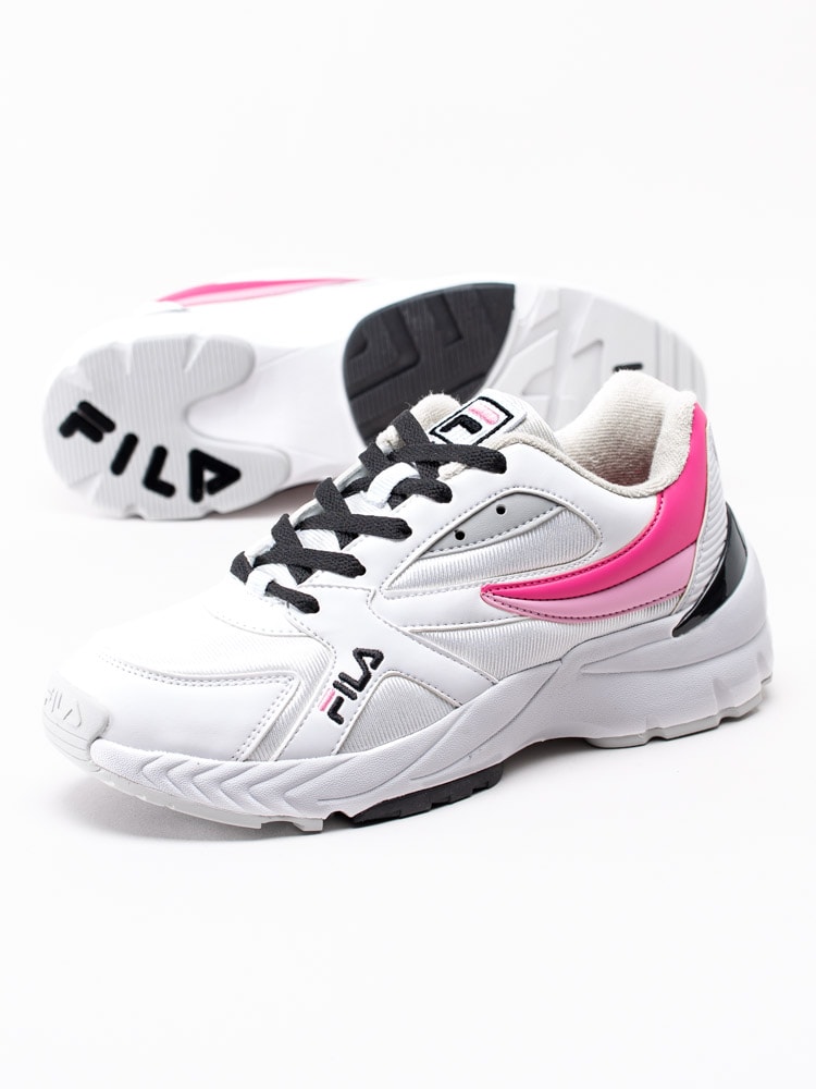 57201147 FILA Hyperwalker Low Womens 1010833-92S Vita sportiga sneakers med rosa detaljer-6