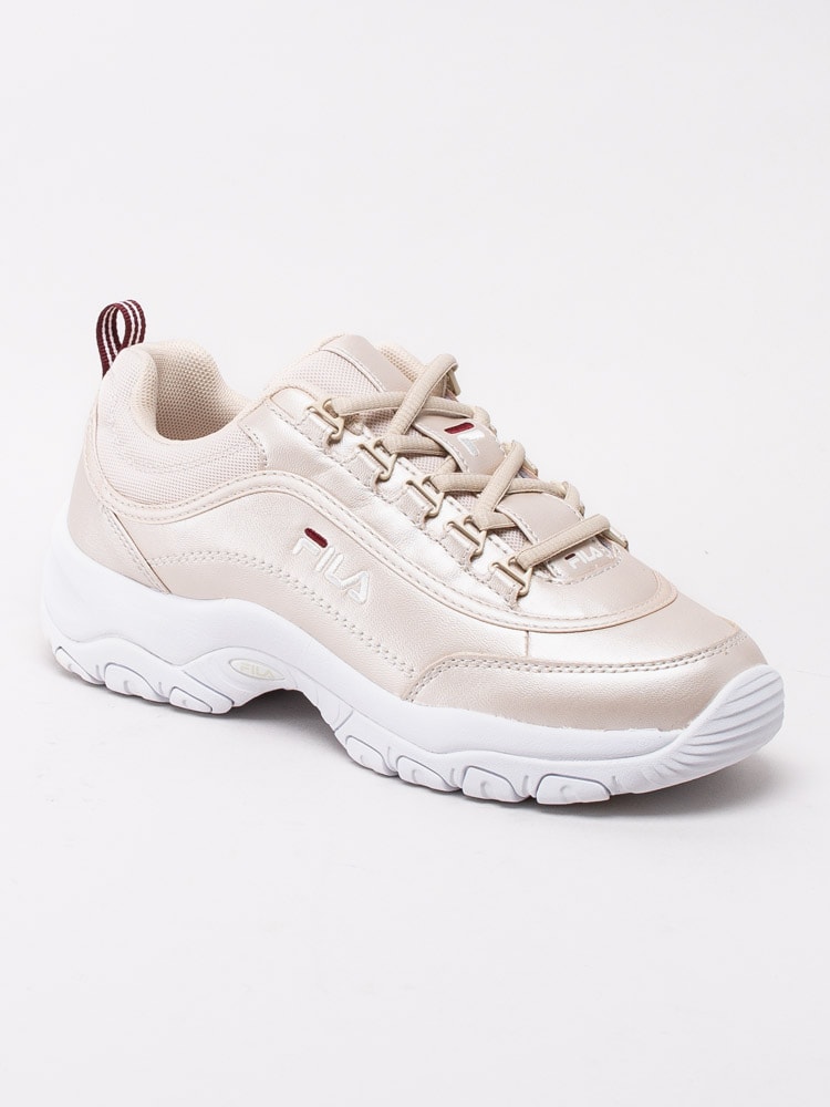 57203058 FILA Strada Low 1010891-13X Champagnefärgade sneakers med vit sula-5