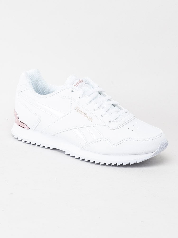 Reebok - Royal Glide - Vita sportskor med roséfärgade detaljer