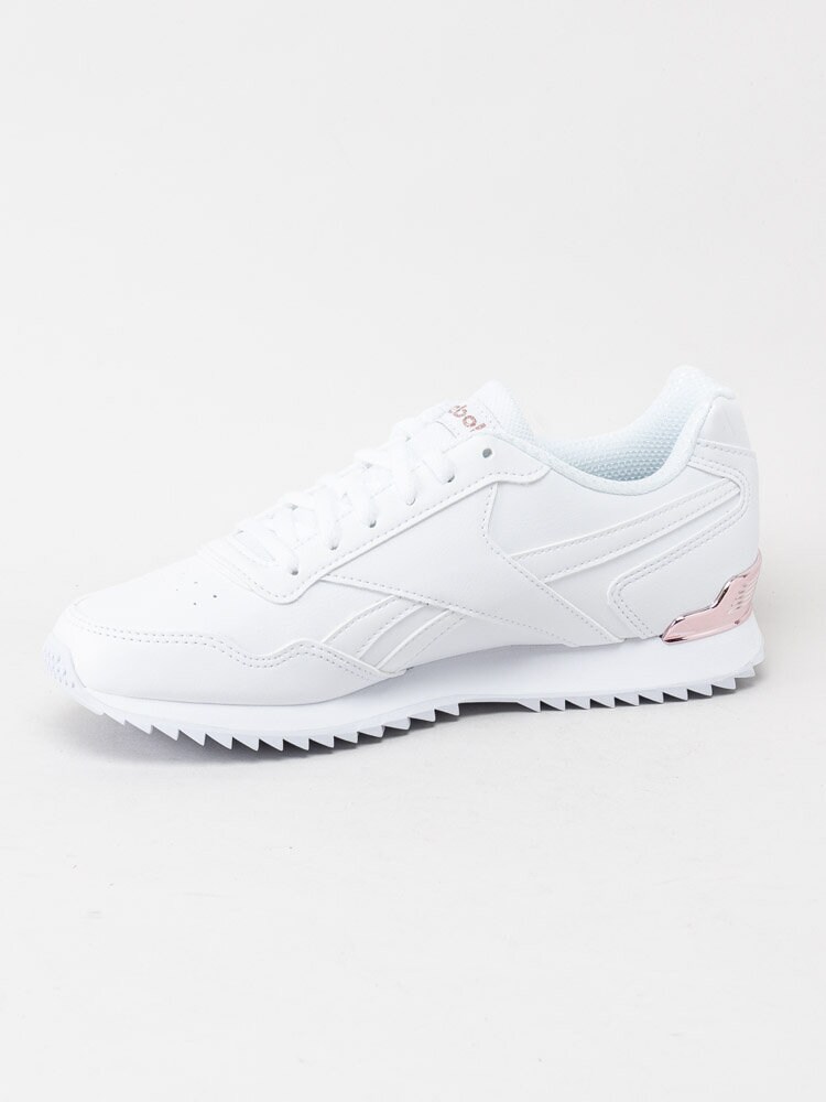 Reebok - Royal Glide - Vita sportskor med roséfärgade detaljer