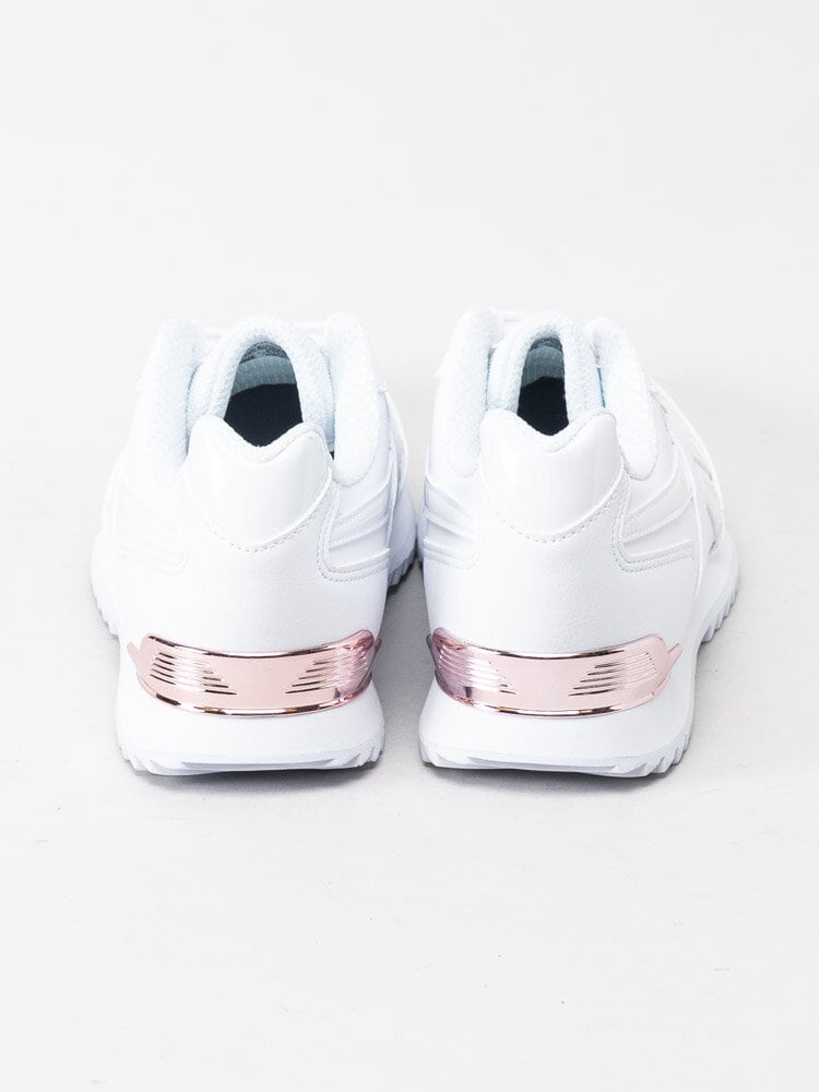 Reebok - Royal Glide - Vita sportskor med roséfärgade detaljer