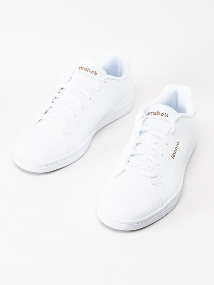 Reebok - Royal Comple - Vita sneakers med guldiga detaljer
